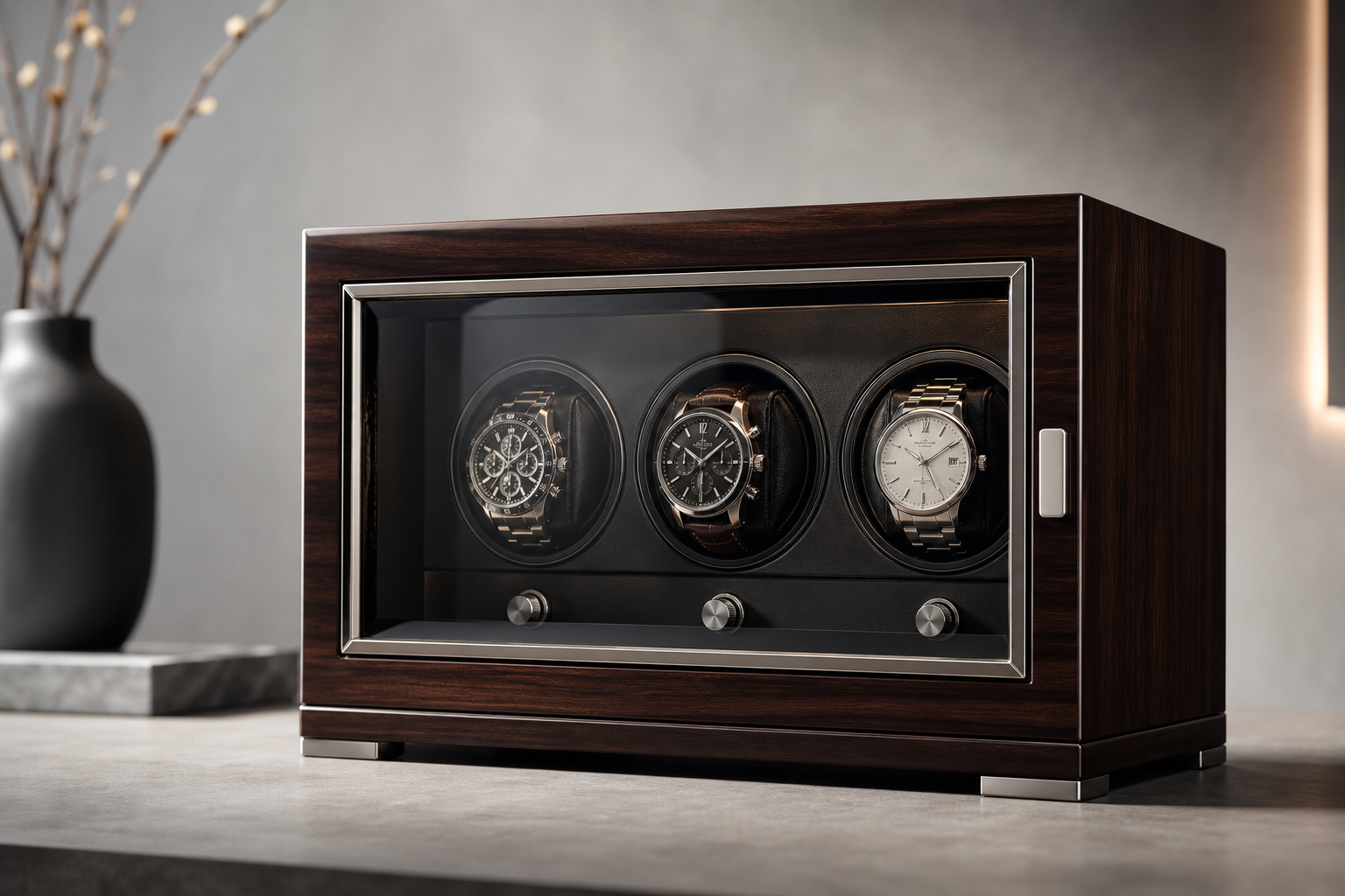 Premium watch winder with automatic watch
